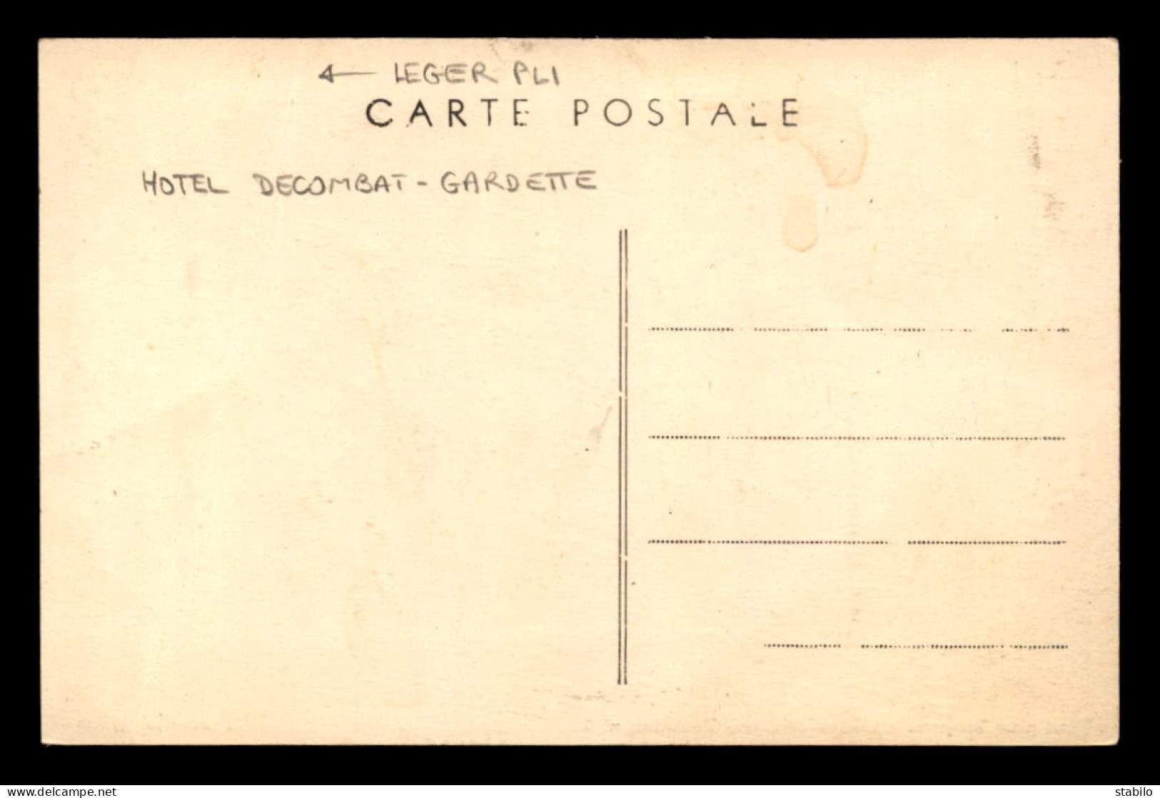 63 - VOLVORE-MONTAGNE - HOTEL POUR TOURISTES DECOMBAT-GARDETTE - Autres & Non Classés