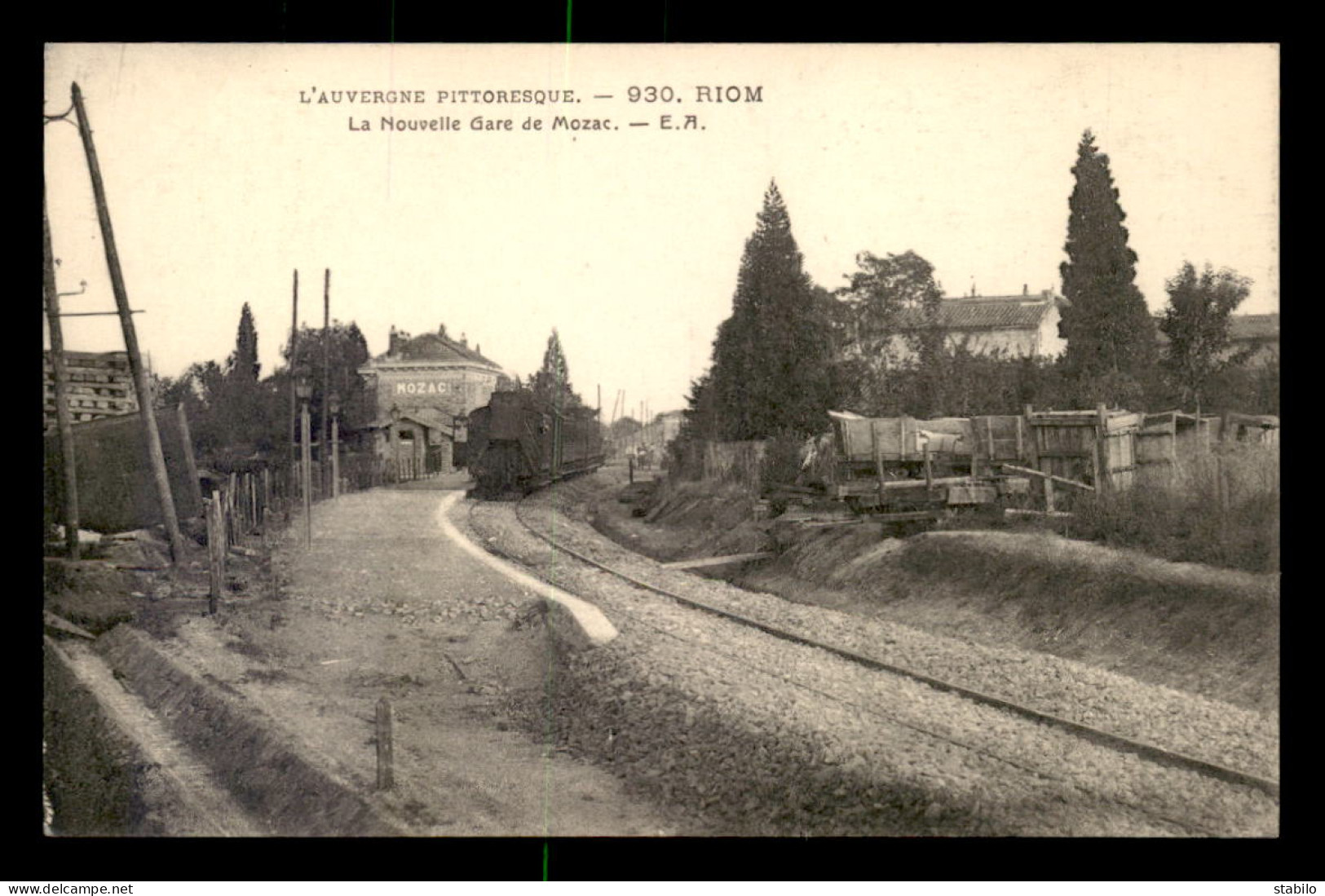 63 - RIOM - LA NOUVELLE GARE DE CHEMIN DE FER DE MOZAC - Riom