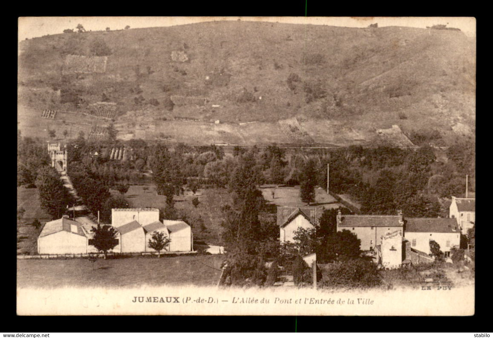 63 - JUMEAUX - L'ALLEE DU PONT ET ENTREE DE LA VILLE - Sonstige & Ohne Zuordnung