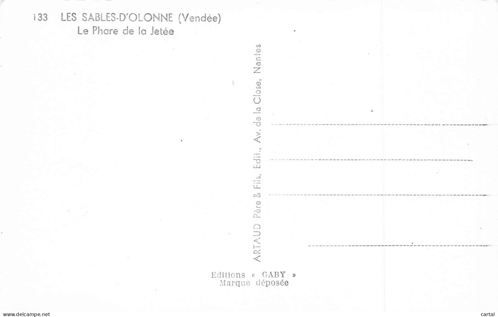85 - LES SABLES-D'OLONNE - Le Phare De La Jetée - Sables D'Olonne
