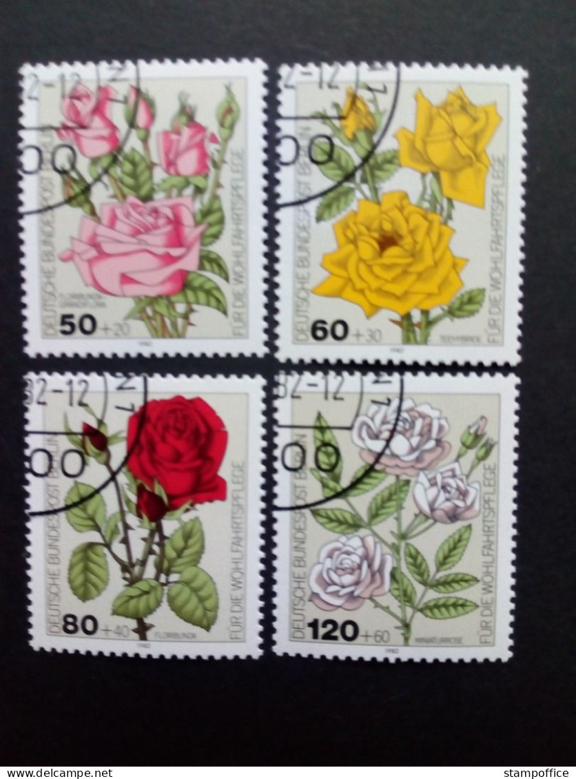 BERLIN MI-NR. 680-683 GESTEMPELT(USED) WOHLFAHRT 1982 GARTENROSEN - Oblitérés