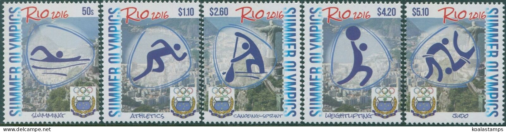 Samoa 2016 SG1378-1382 Olympic Games Set MNH - Samoa (Staat)