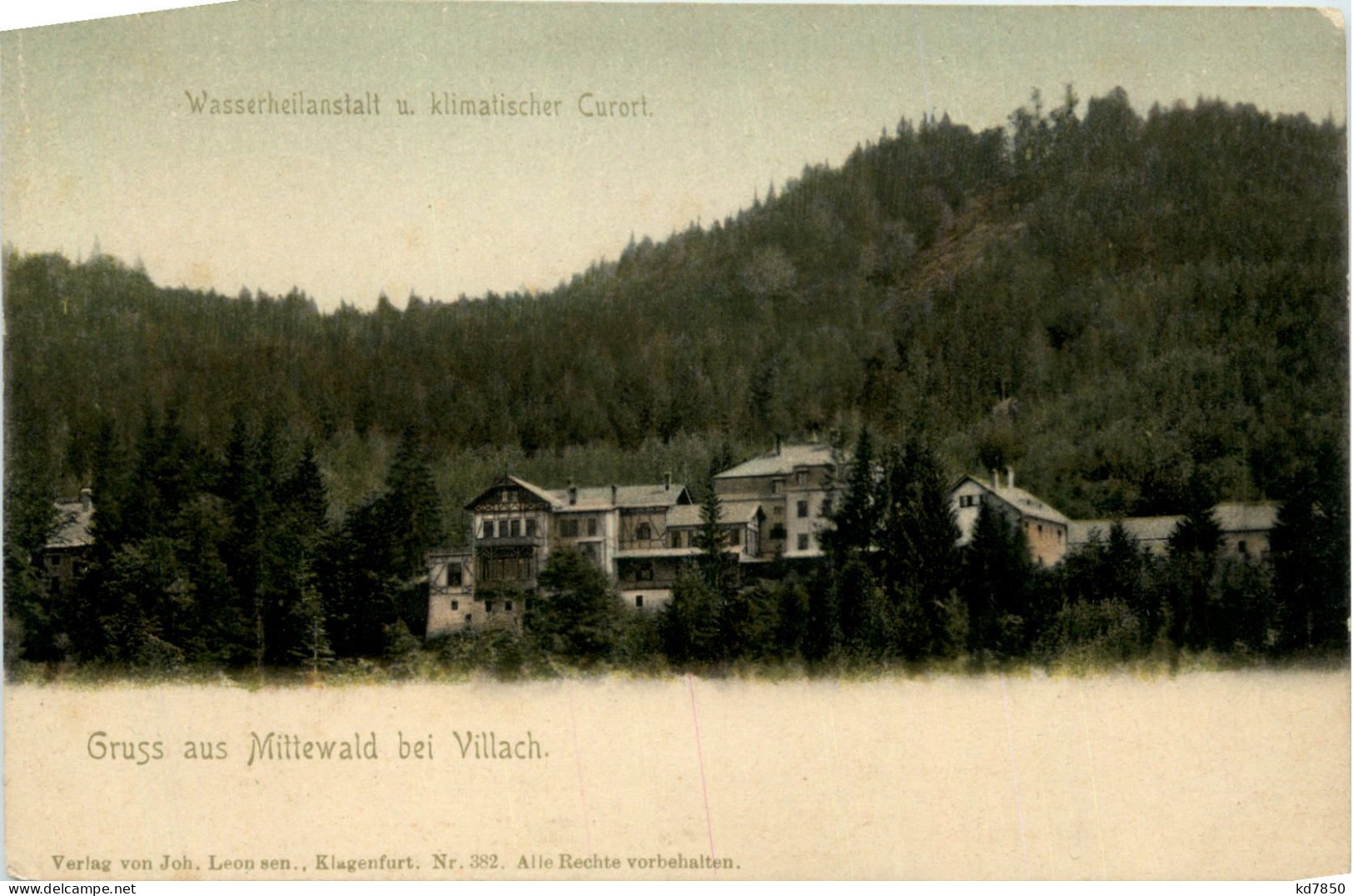 Villach, Mittewald, Wasserheilanstalt Und Klimatischer Kurort - Villach