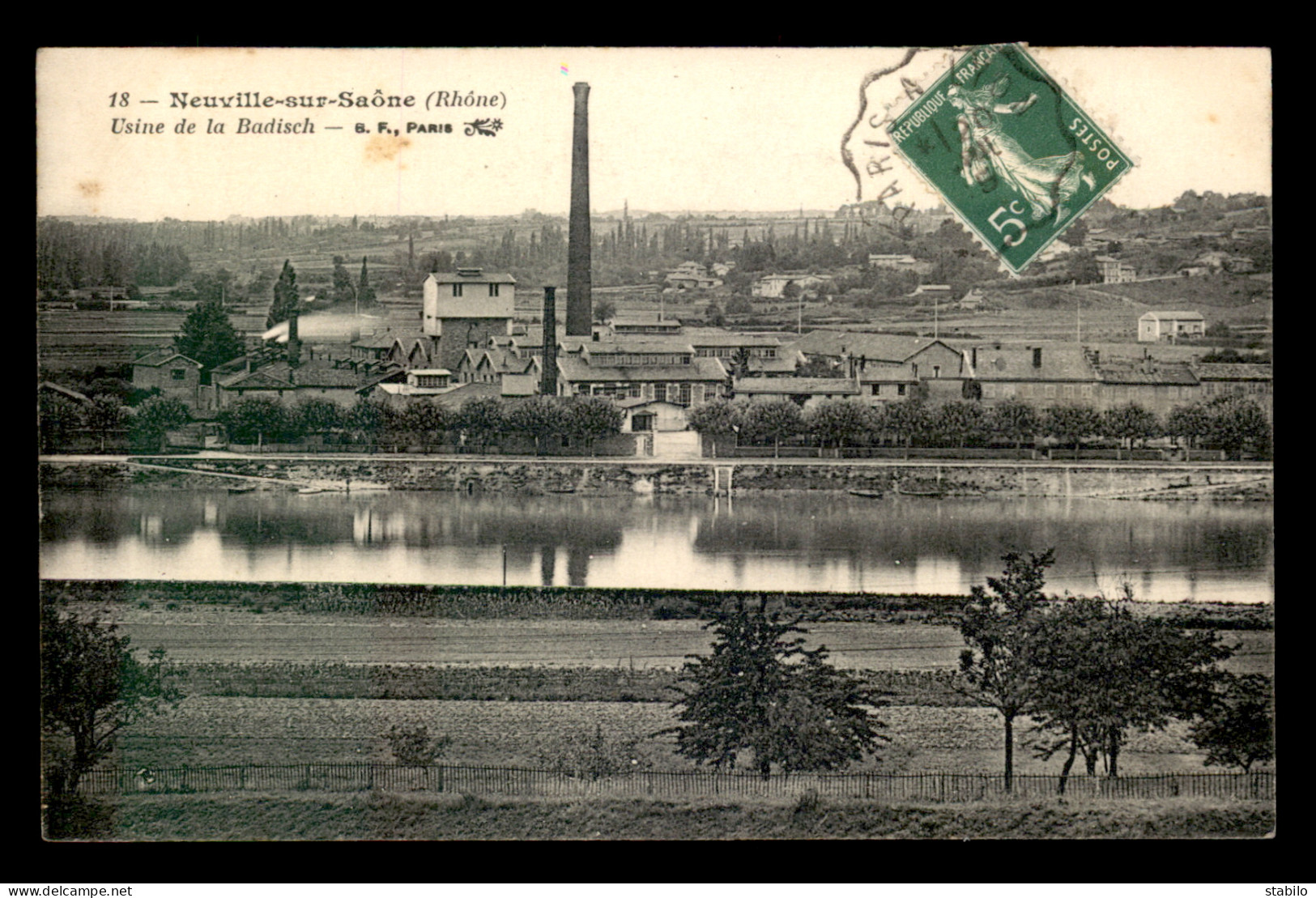 69 - NEUVILLE-SUR-SAONE - USINE DE LA BADISCH - Neuville Sur Saone