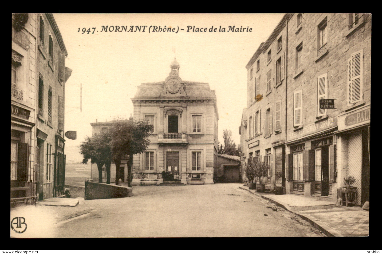 69 - MORNANT - PLACE DE LA MAIRIE - CAFE-RESTAURANT GIRARD - Other & Unclassified