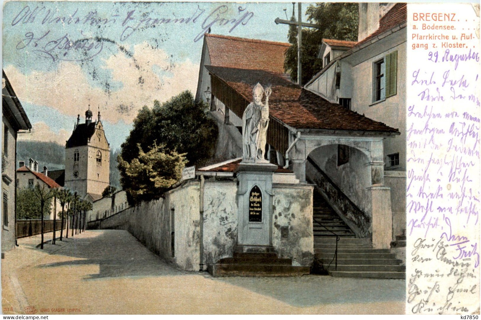 Bregenz, Pfarrkirche Und Aufgang Zum Kloster - Bregenz