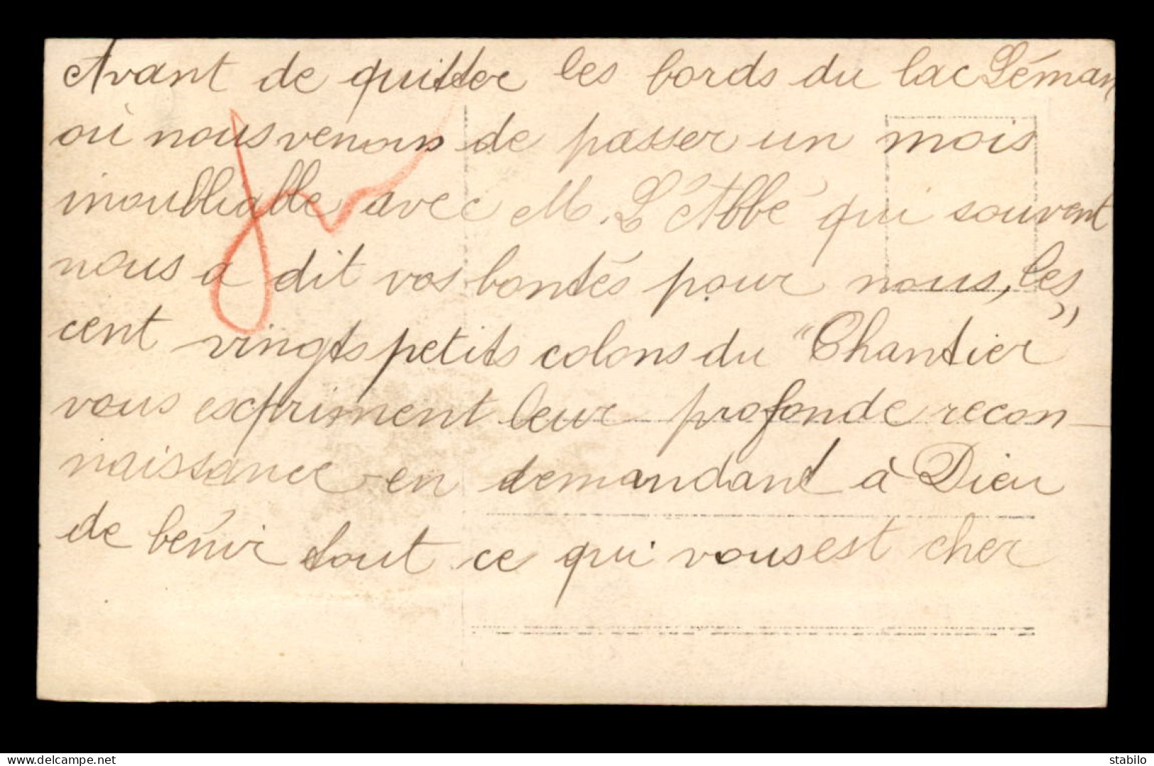 74 - LA COLONIE DE VACANCES DU CHANTIER AUX BORDS DU LAC LEMAN - AOUT 1913 - Sonstige & Ohne Zuordnung