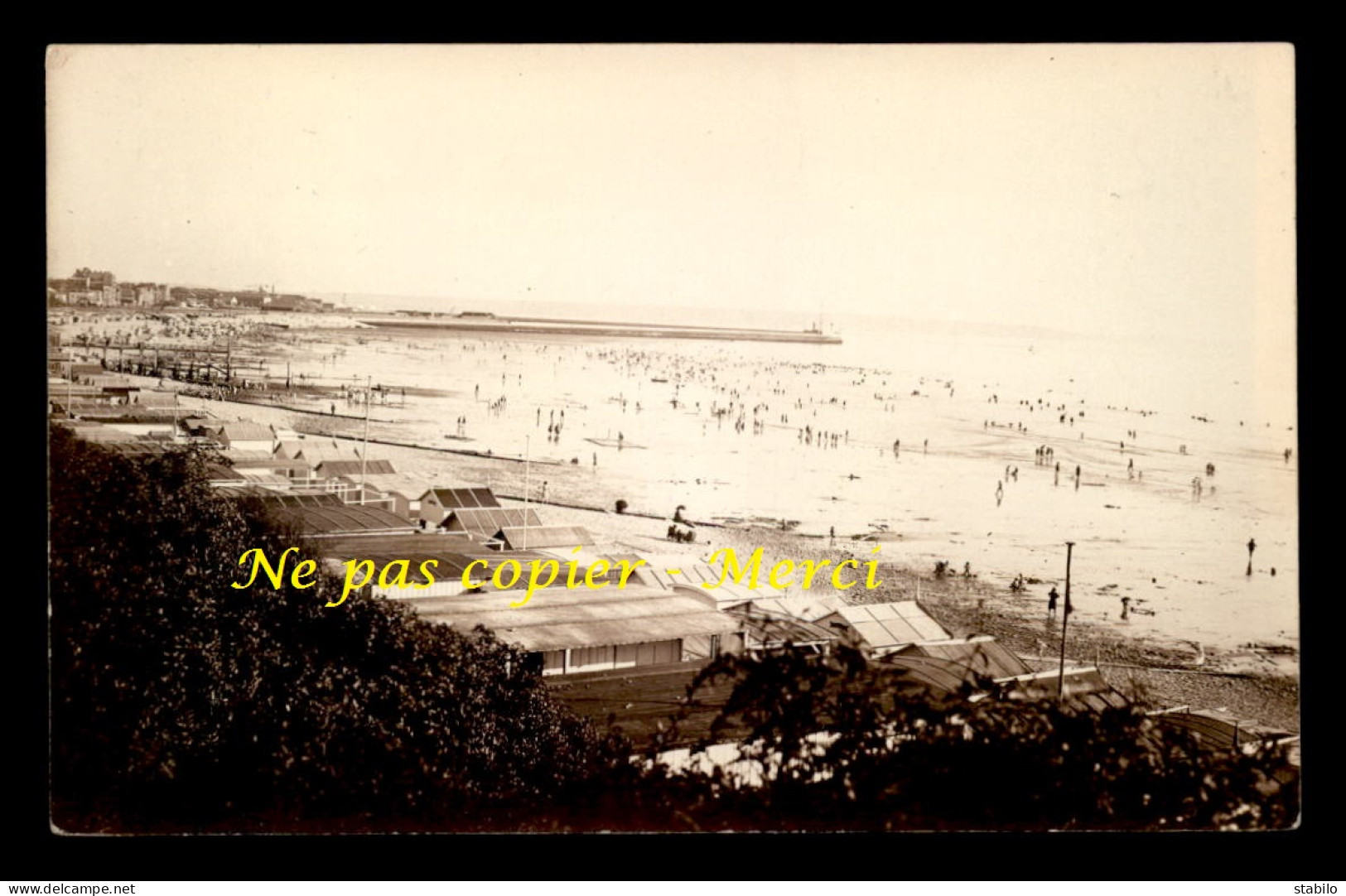 76 - LE HAVRE - LA PLAGE - CARTE PHOTO ORIGINALE - Unclassified