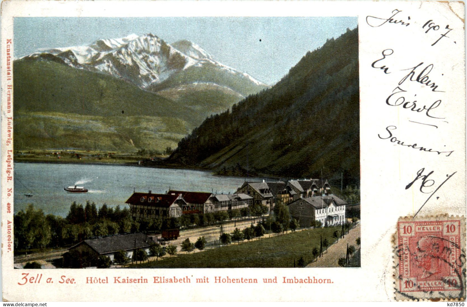 Zell Am See, Hotel Kaiserin Elisabeth Mit Hohentenn Und Imbachhorn - Zell Am See