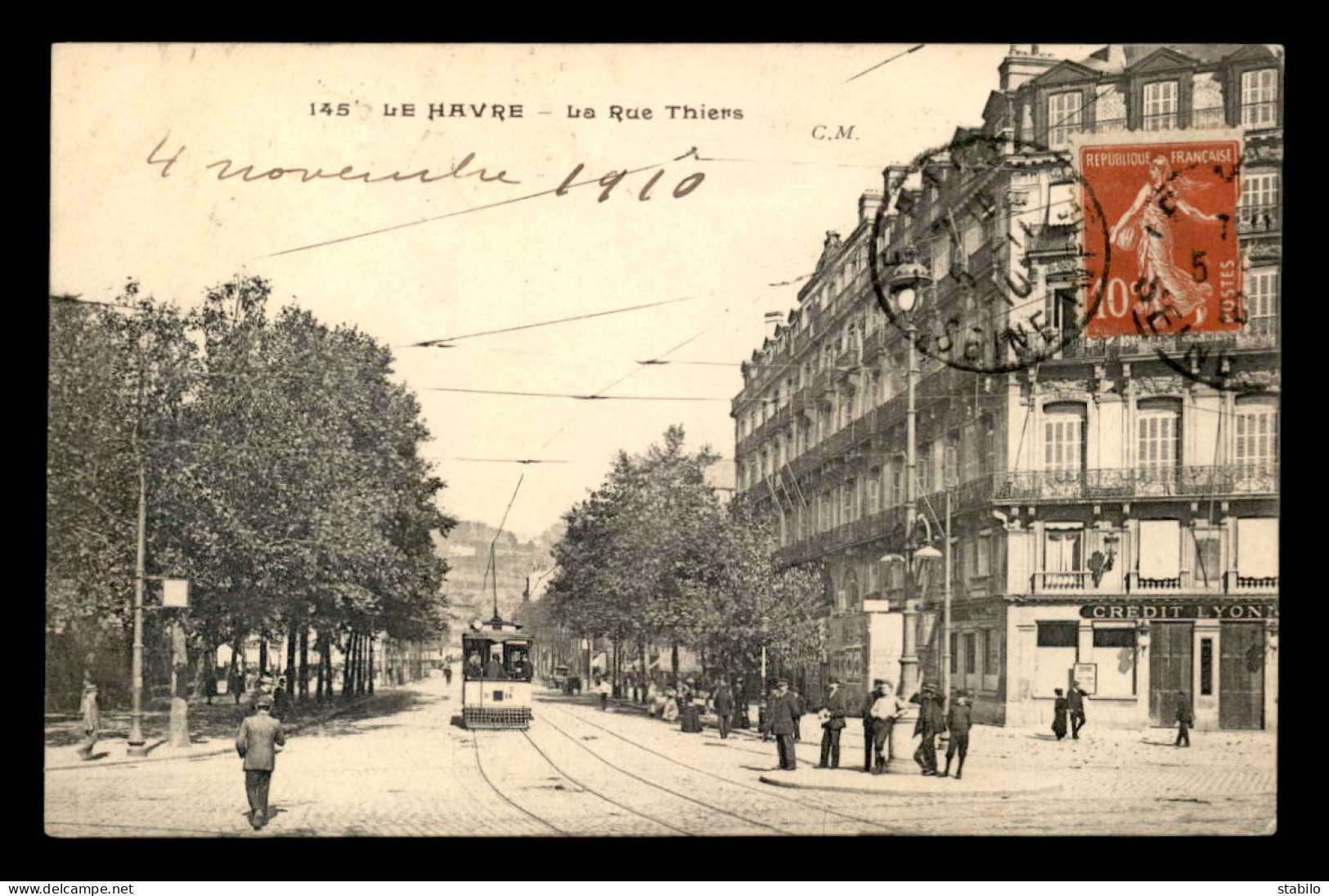 76 - LE HAVRE - RUE THIERS - BANQUE CREDIT LYONNAIS - Non Classés