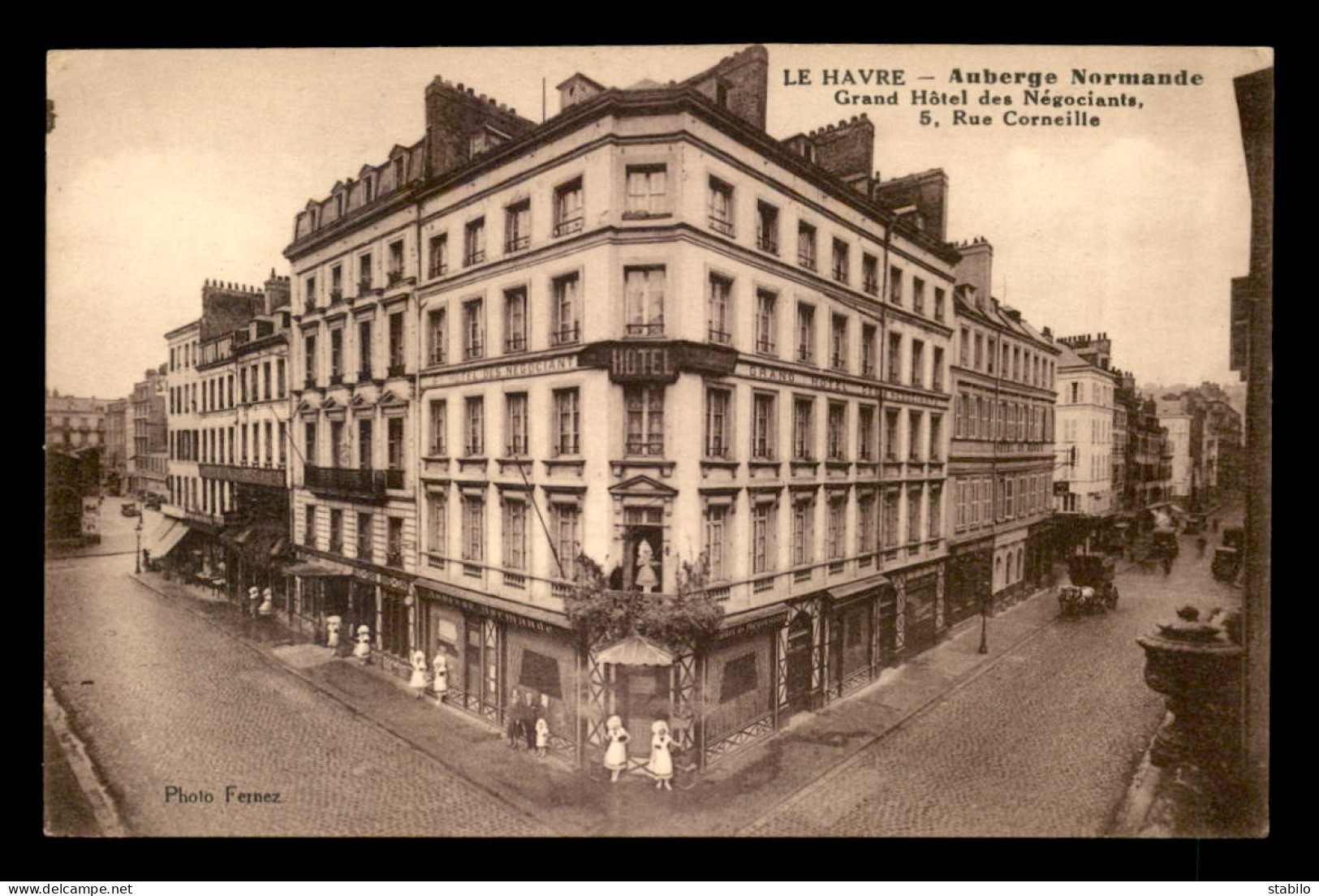 76 - LE HAVRE - AUBERGE NORMANDE - GRAND HOTEL DES NEGOCIANTS, 5 RUE CORNEILLE - Unclassified