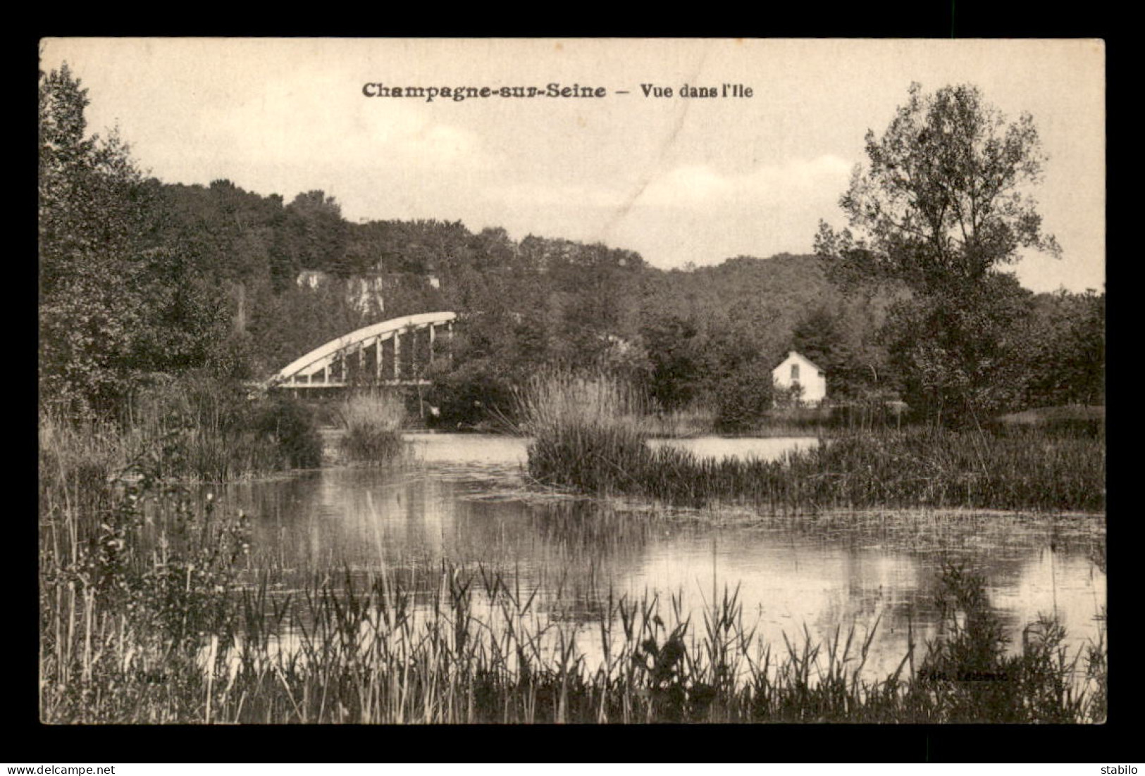 77 - CHAMPAGNE-SUR-SEINE - VUE DANS L'ILE - Champagne Sur Seine