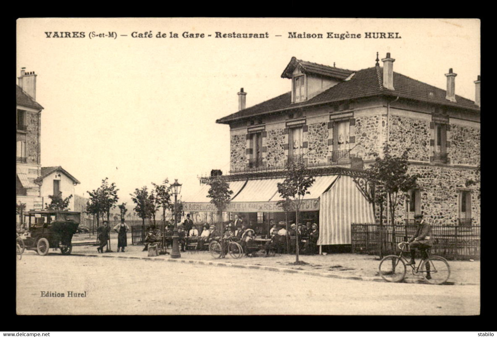 77 - VAIRES - CAFE DE LA GARE - RESTAURANT - MAISON EUGENE HUREL - Vaires Sur Marne