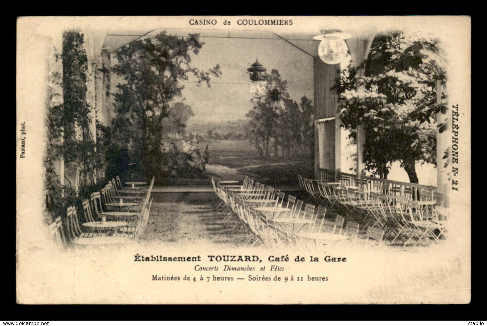 77 - COULOMMIERS - ETABLISSEMENT TOUZARD, CAFE DE LA GARE - Coulommiers