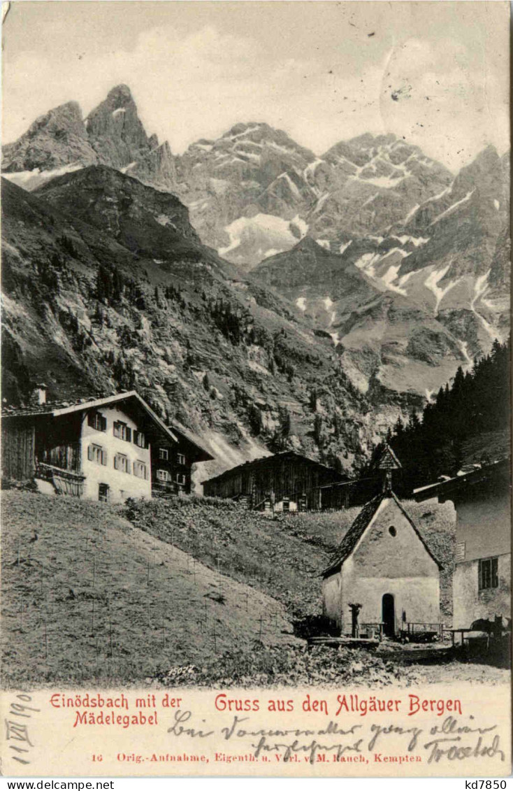 Oberstdorf, Einödsbach Mit Der Mädelegabel - Oberstdorf