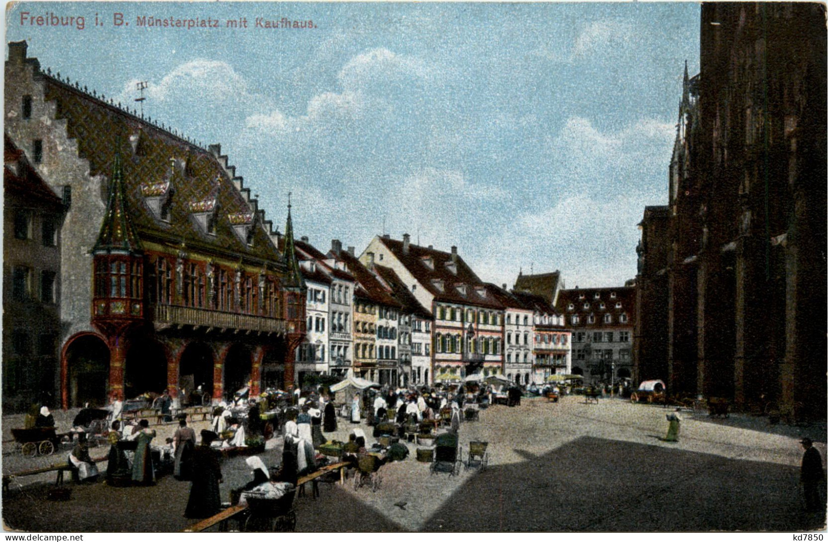 Freiburg I.Br., Münsterplatz Mit Kaufhaus - Freiburg I. Br.