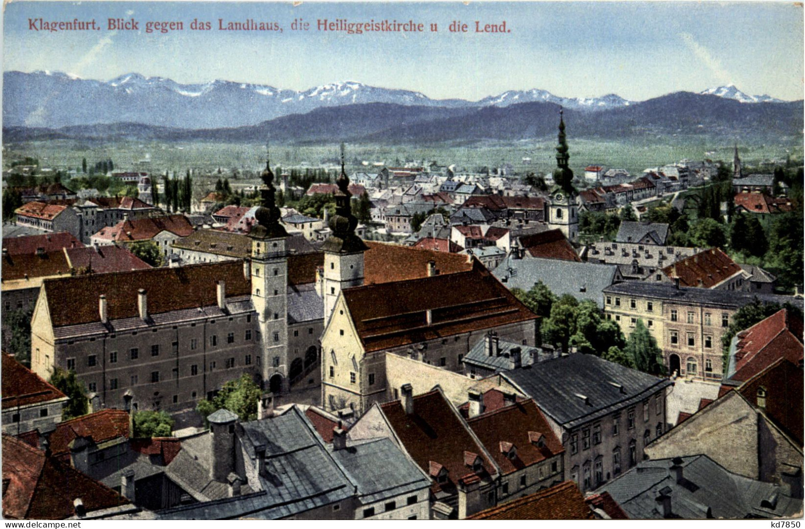 Klagenfurt, Blick Gegen Das Landhaus, Die Heiligengeistkirche U.die Lend - Klagenfurt