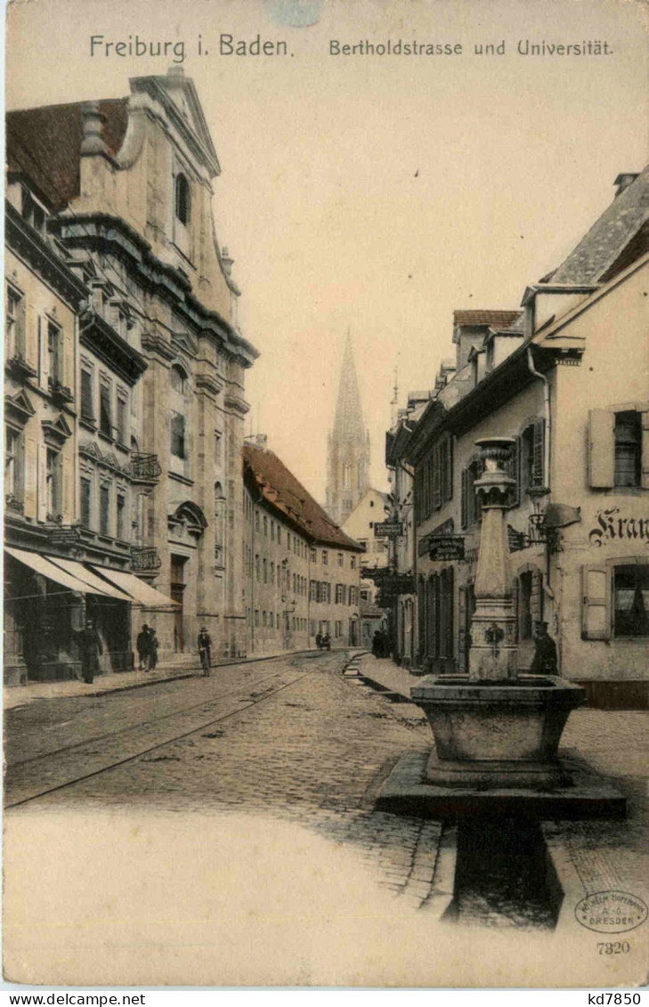 Freiburg I.Br., Bertholdstrasse Und Universität - Freiburg I. Br.