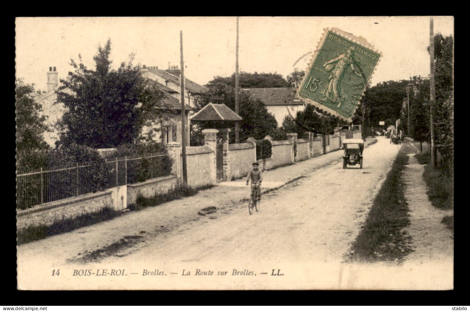 77 - BOIS-LE-ROI - LA ROUTE SUR BROLLES - Bois Le Roi