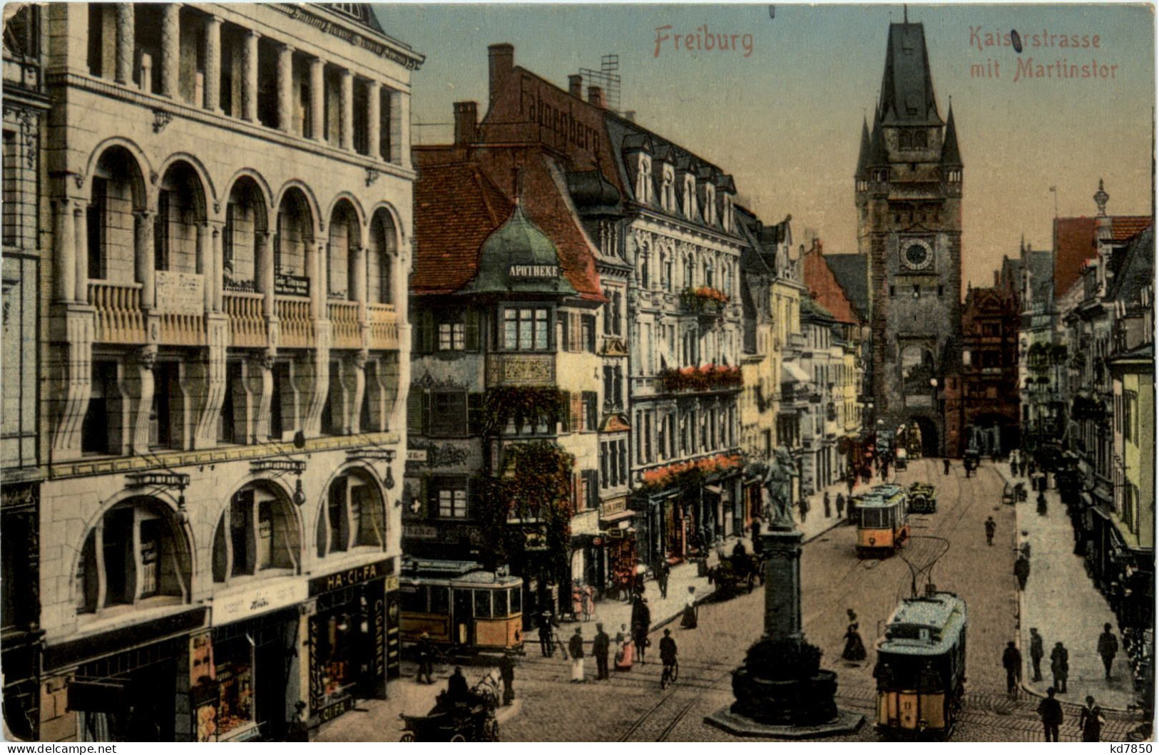 Freiburg I.Br., Kaiserstrasse Mit Martinstor - Freiburg I. Br.