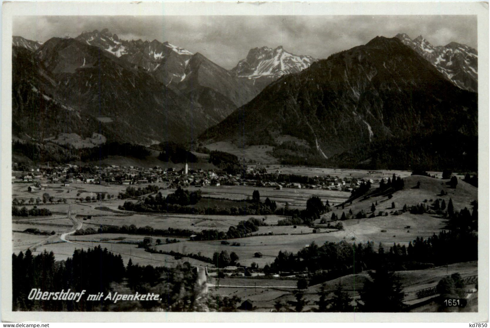 Oberstdorf, Mit Alpenkette - Oberstdorf