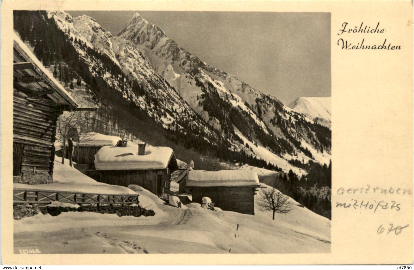 Oberstdorf, Gerstruben, Fröhliche Weihnachten - Oberstdorf