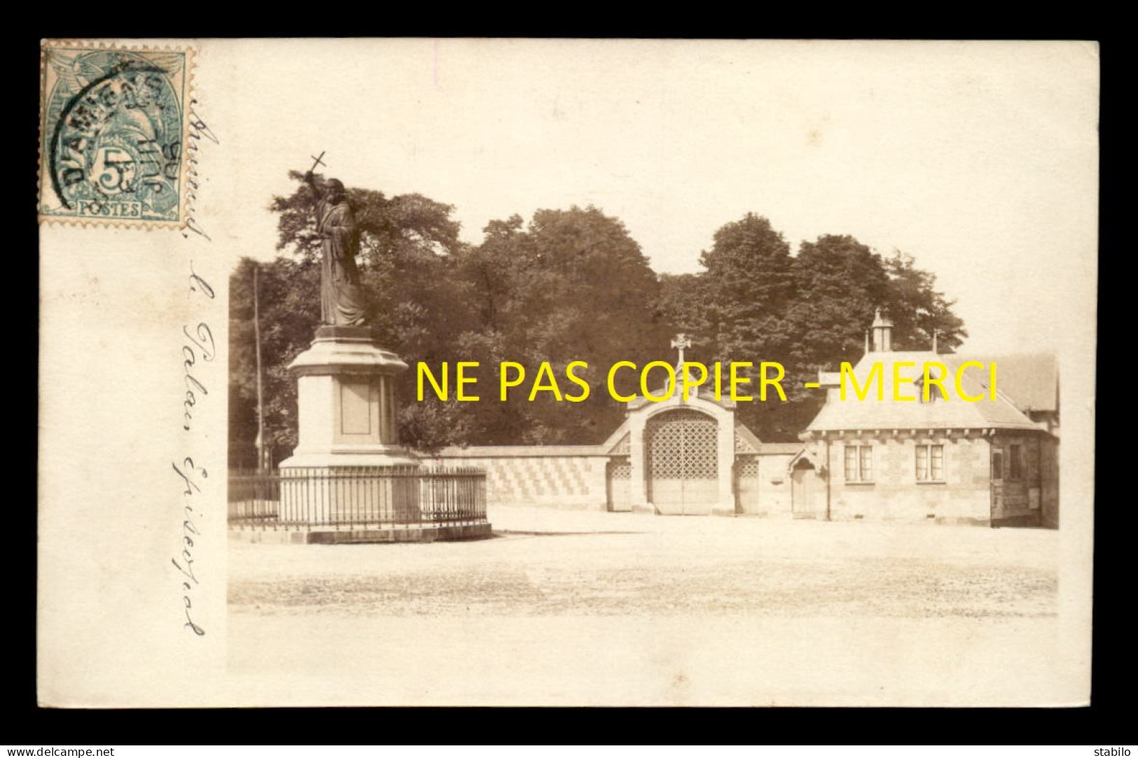 80 - AMIENS - LE PALAIS EPISCOPAL - CARTE PHOTO ORIGINALE - Amiens