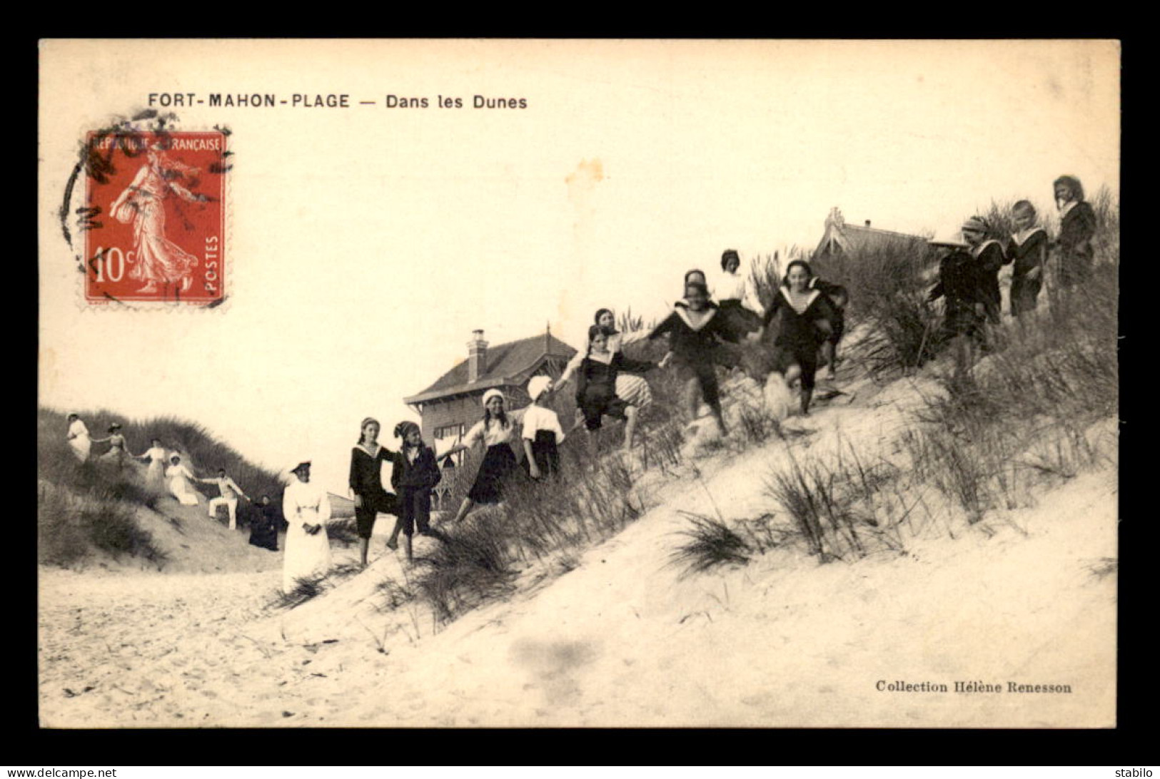 80 - FORT-MAHON - ENFANTS DANS LES DUNES - Fort Mahon