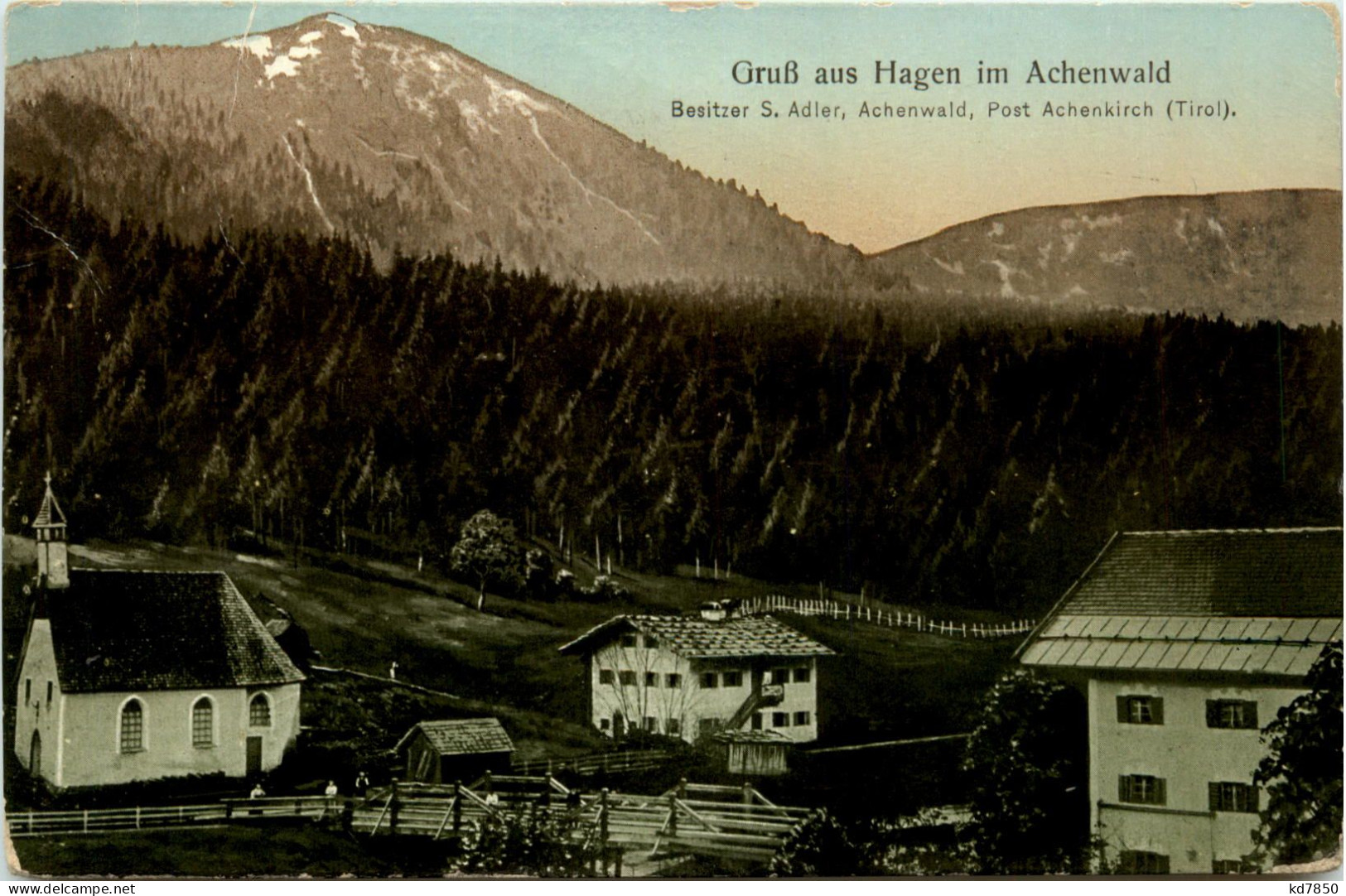 Achensee, Gruss Aus Hagen Im Achenwald - Schwaz