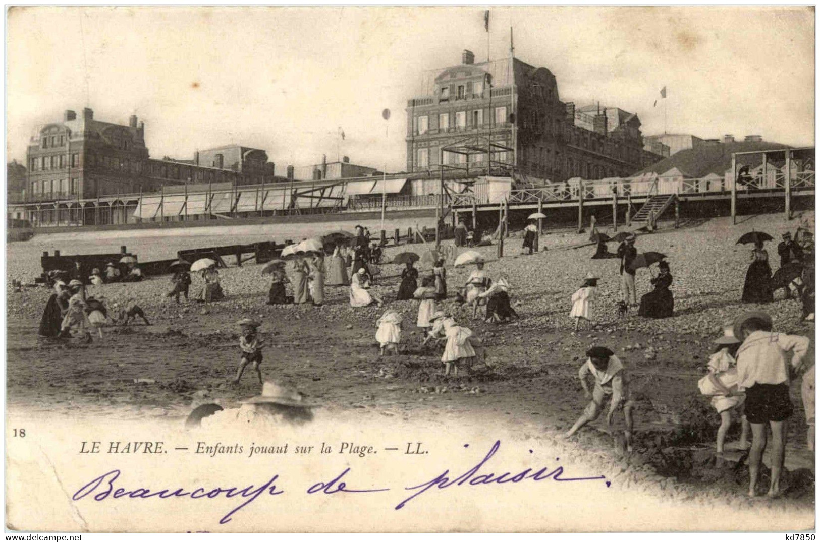 Le Havre - Enfants Jouaut Sur La Plage - Unclassified