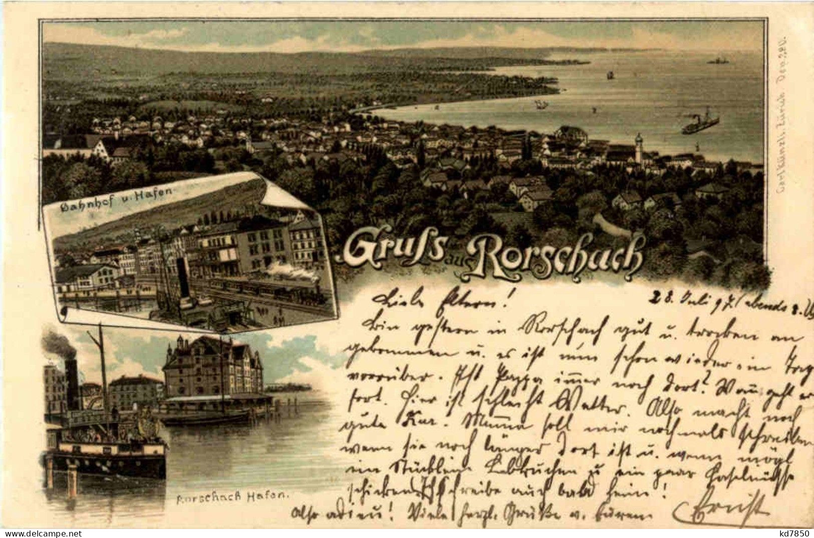 Gruss Aus Rorschach - Litho - Rorschach