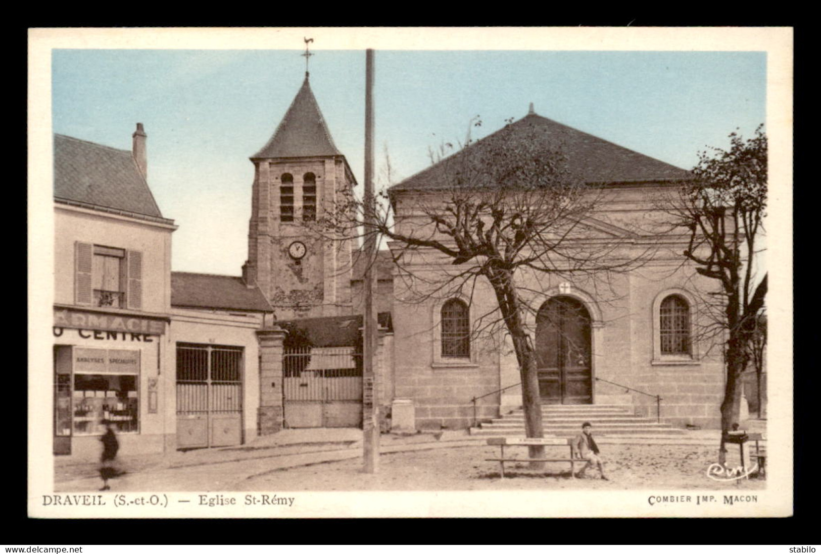 91 - DRAVEIL - EGLISE ST-REMY - PHAMACIE DU CENTRE - Draveil