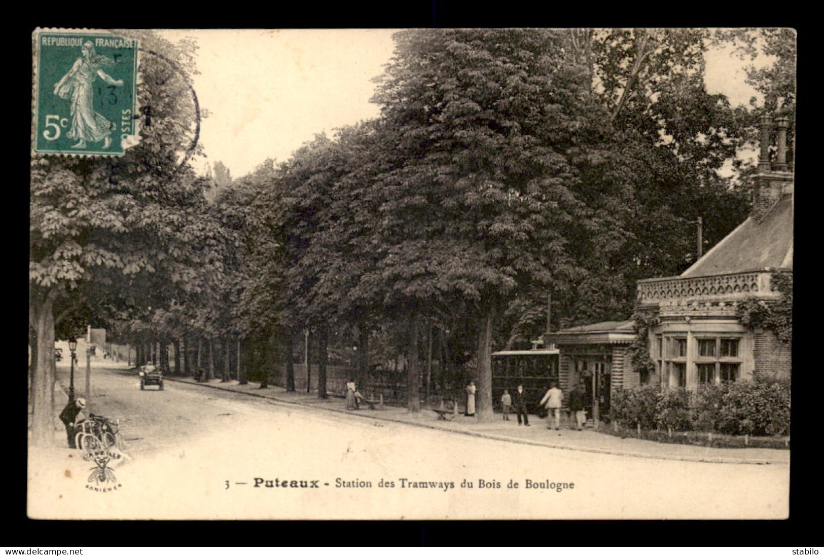 92 - PUTEAUX - STATION DES TRAMWAYS DU BOIS DE BOULOGNE - Puteaux