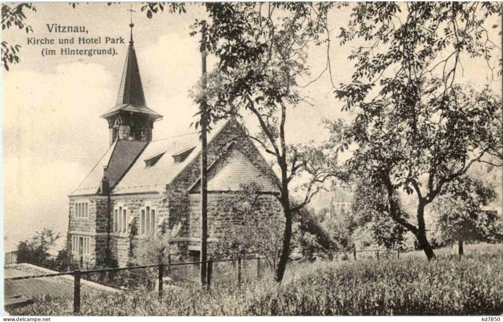 Vitznau - Kirche Und Hotel Park - Vitznau