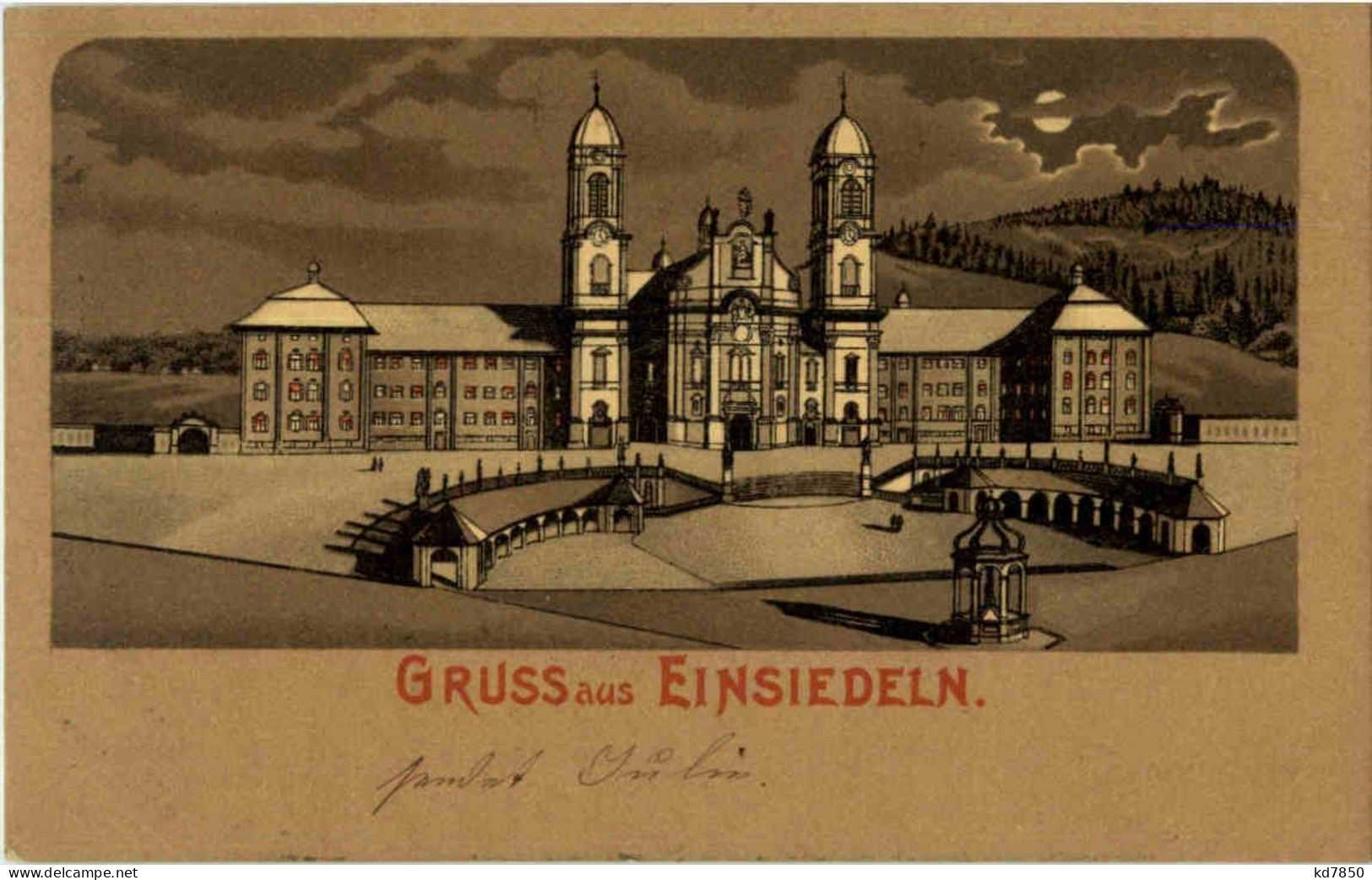 Gruss Aus Einsiedeln - Litho - Einsiedeln