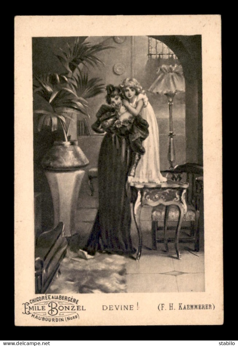 CHROMOS - CHICOREE A LA BERGERE EMILE BONZEL, HAUBOURDIN - DEVINE - F.H. KAEMMERER - FORMAT 11 X 7.5 CM - Tè & Caffè