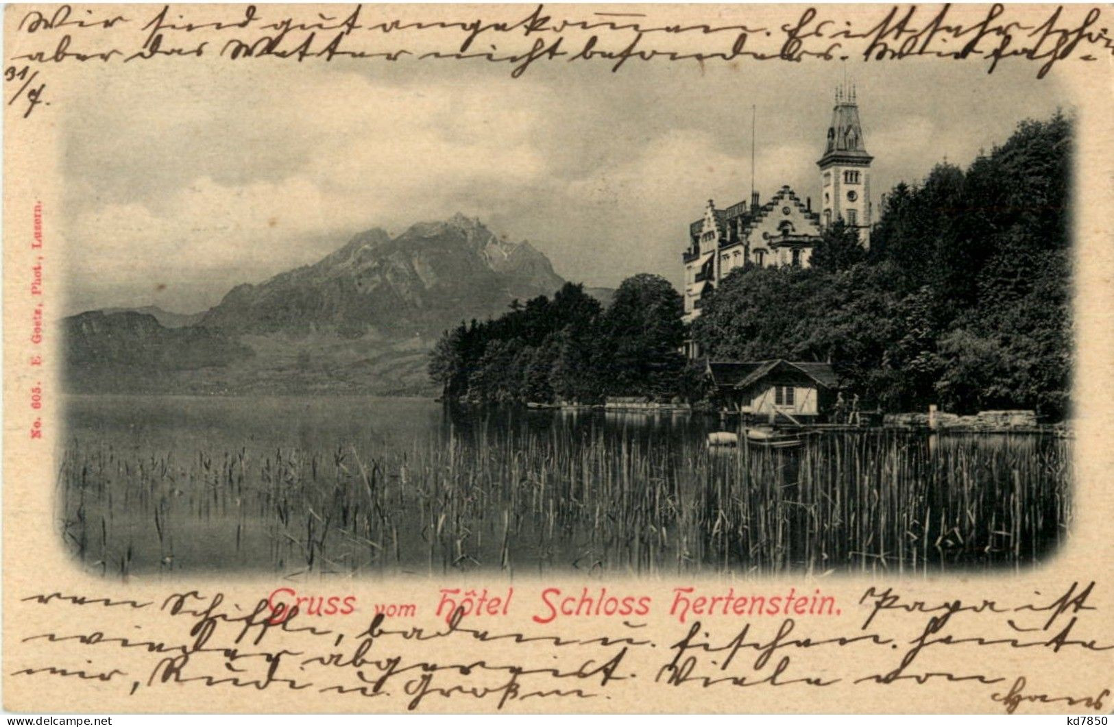 Luzern - Gruss Vom Hotel Schloss Hertenstein - Lucerne