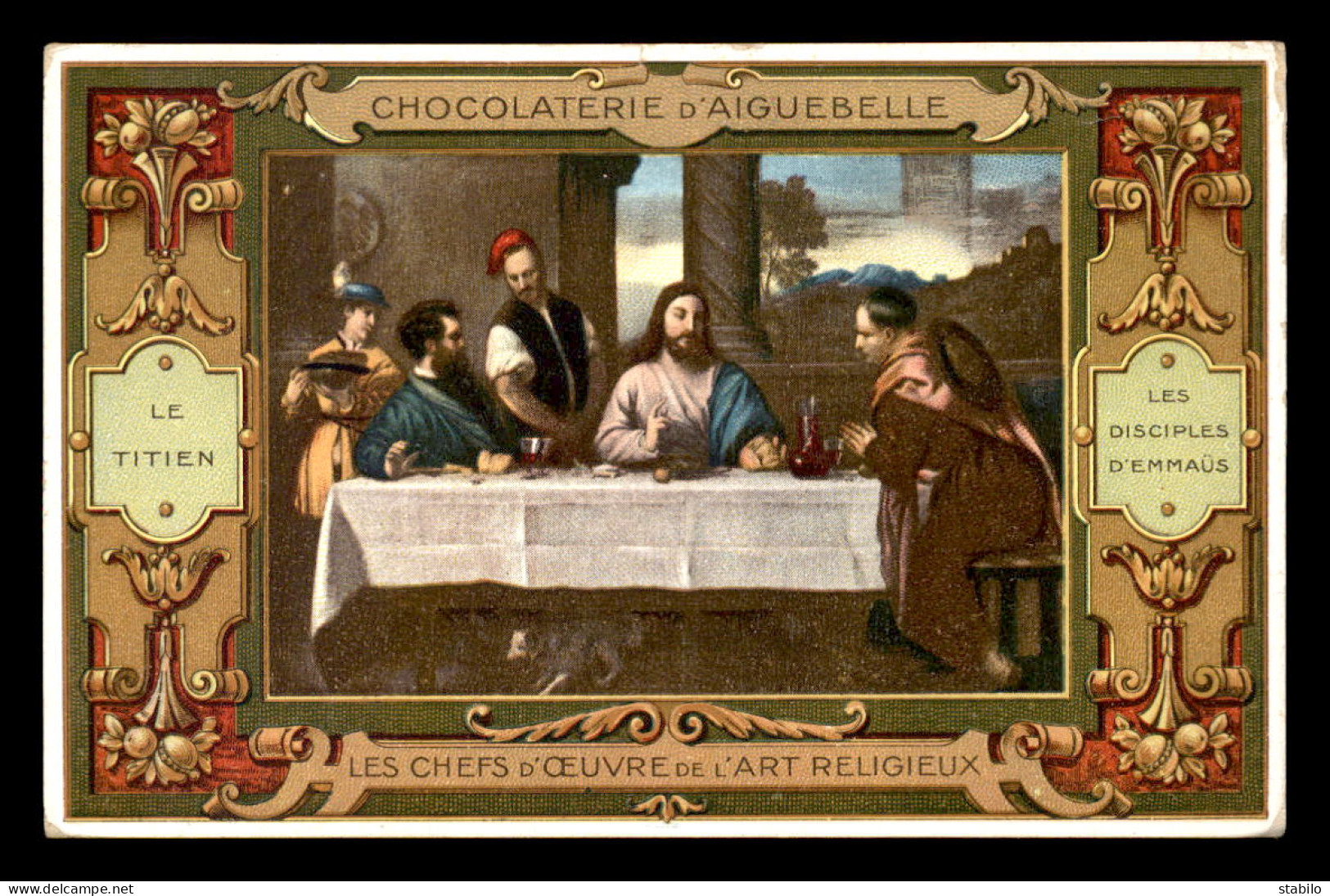 CHROMOS - CHOCOLATERIE D'AIGUEBELLE - LES CHEFS D'OEUVRE DE L'ART RELIGIEUX - FORMAT 14 X 9 CM - Aiguebelle