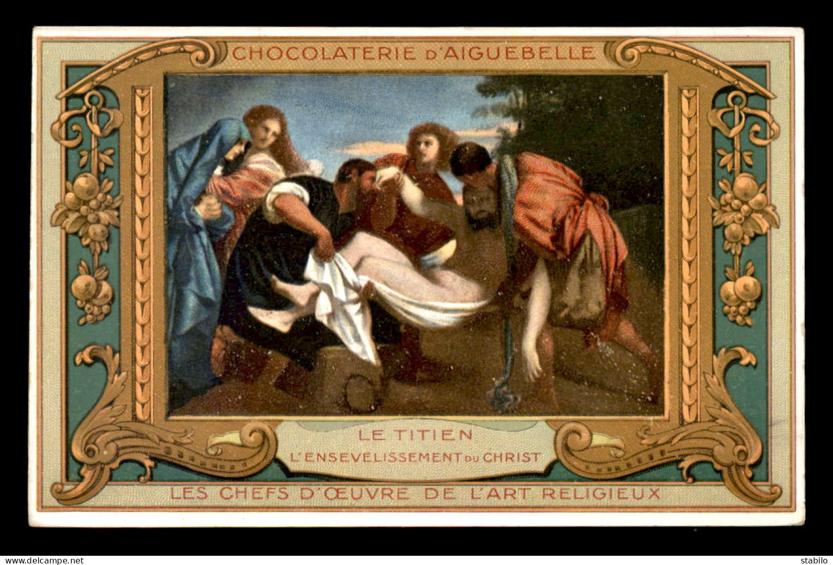 CHROMOS - CHOCOLATERIE D'AIGUEBELLE - LES CHEFS D'OEUVRE DE L'ART RELIGIEUX - FORMAT 14 X 9 CM - Aiguebelle