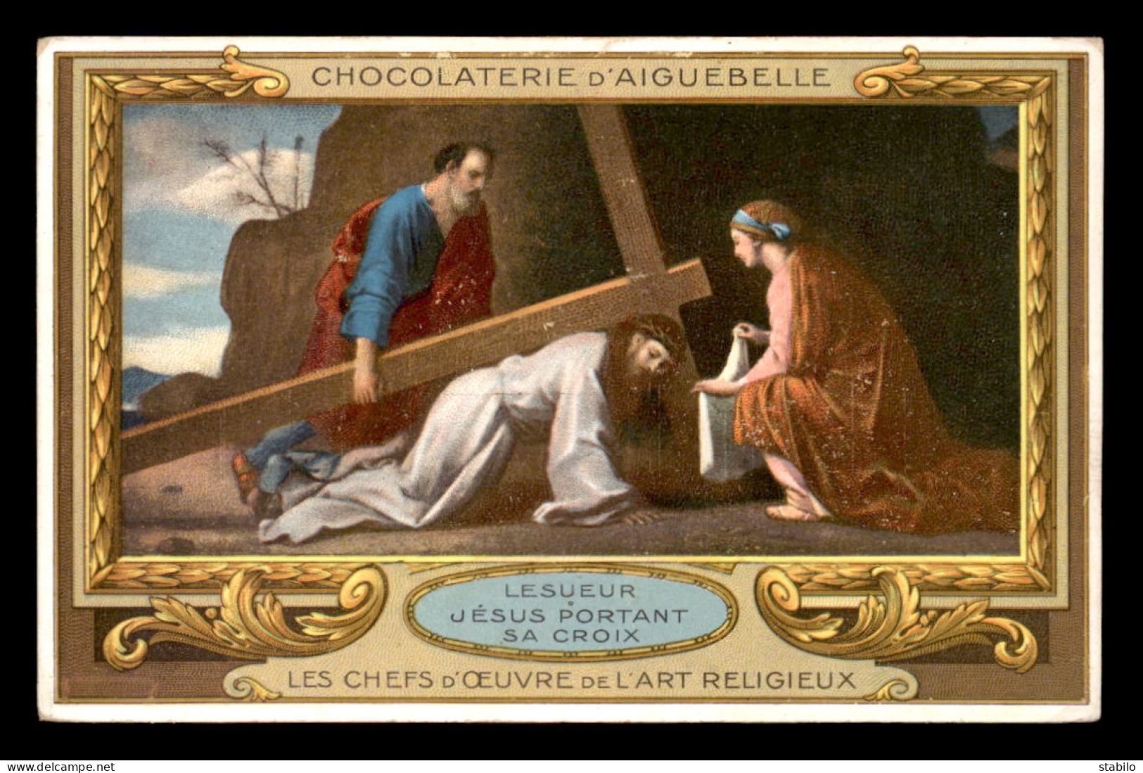 CHROMOS - CHOCOLATERIE D'AIGUEBELLE - LES CHEFS D'OEUVRE DE L'ART RELIGIEUX - FORMAT 14 X 9 CM - Aiguebelle