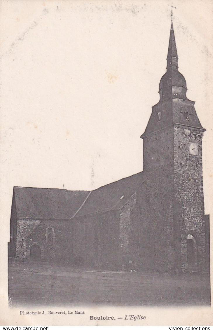 Bouloire (72 Sarthe) L'église - Carte Précurseur Phot. Bouveret - Bouloire