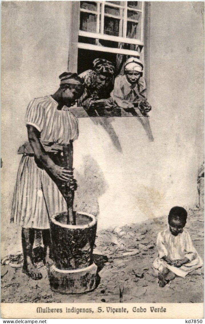 Cabo Verde - Mulheres Indigenas - S. Vincente - Kaapverdische Eilanden