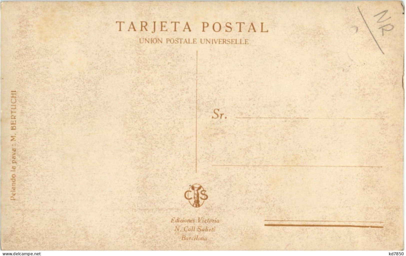 Pelando La Pava - Künstlerkarte M. Bertuchi - Other & Unclassified