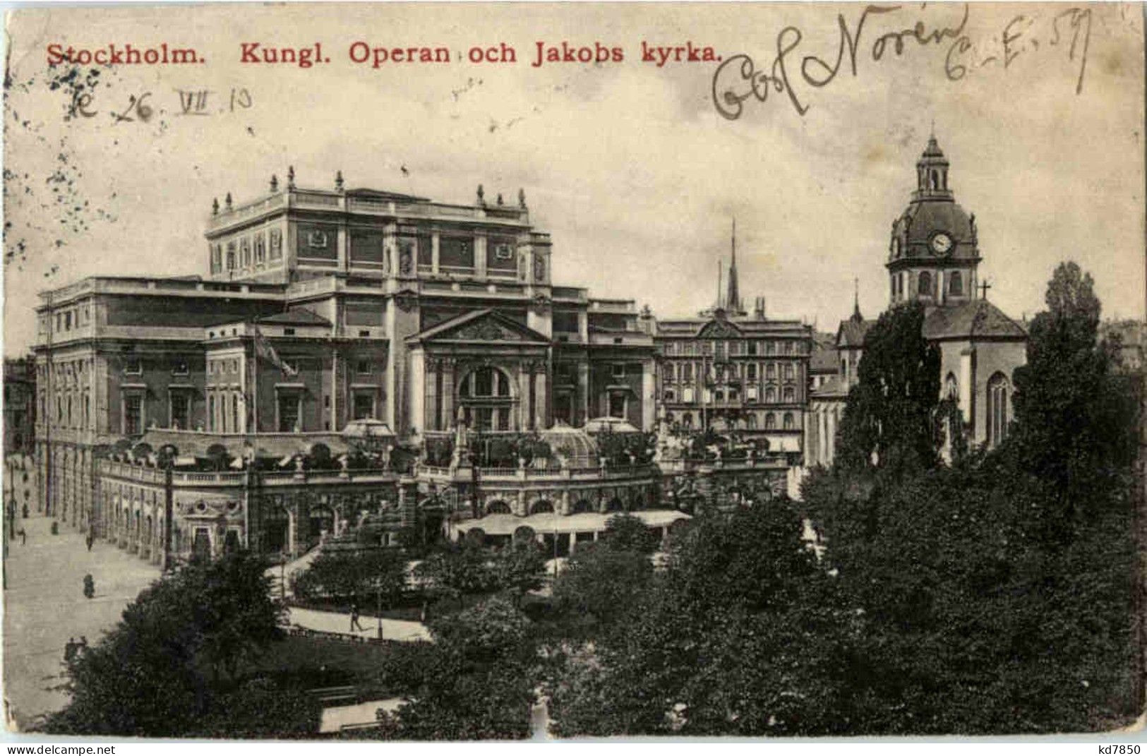 Stockholm - Kungl. Operan Och Jakobs Kyrka - Schweden