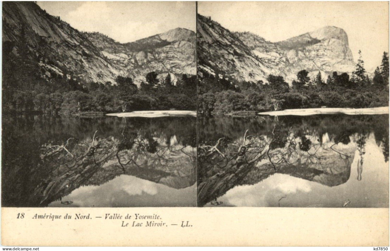 Valle De Yosemite - Stereo Card - Other & Unclassified