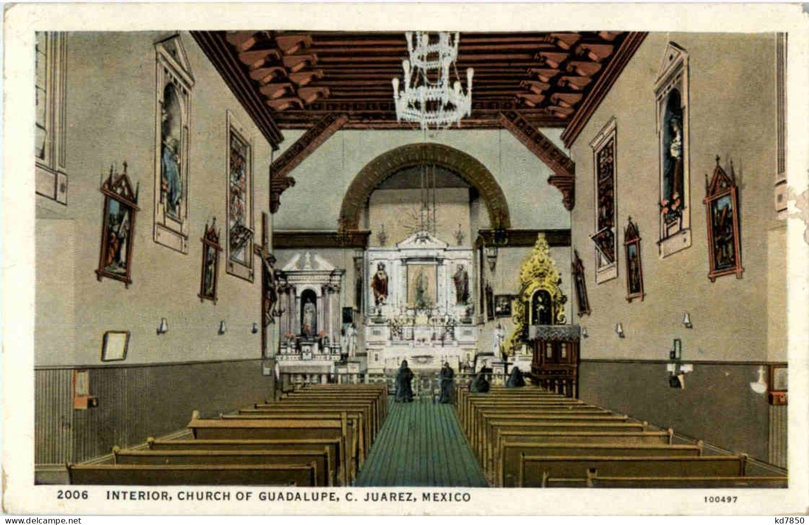 C. Juarez - Interior Church Of Guadalupe - Mexique