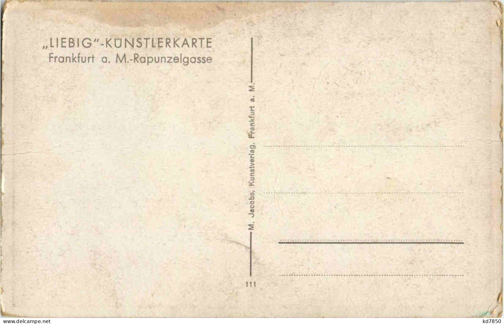 Frankfurt - Liebig Künstlerkarte - Frankfurt A. Main