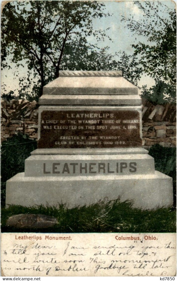 Columbus - Leatherlips Monument - Andere & Zonder Classificatie