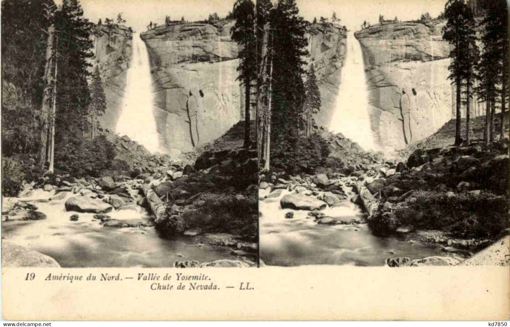 Valle De Yosemite - Stereo Card - Other & Unclassified