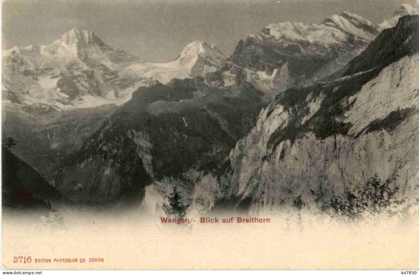 Wengen - Blick Auf Breithorn - Wengen